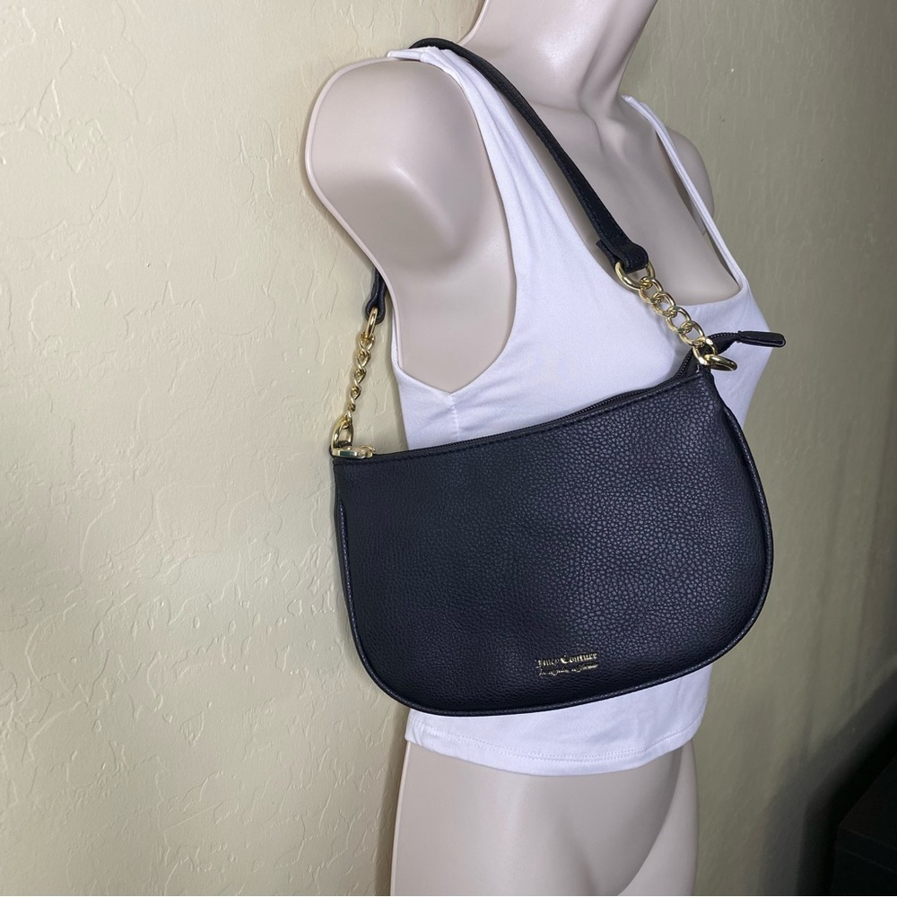 Juicy Couture Black and Gold Small Shoulder Chain Bag Nwot